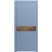 Межкомнатная дверь Loft Berta-GW глухое (со вставкой браш LTL 6403, 6515, 6908, 6112, 6721) Rodos