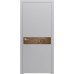 Межкомнатная дверь Loft Berta-GW глухое (со вставкой браш LTL 6403, 6515, 6908, 6112, 6721) Rodos