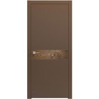 Межкомнатная дверь Loft Berta-GW глухое (со вставкой браш LTL 6403, 6515, 6908, 6112, 6721) Rodos