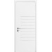 Межкомнатная дверь Loft Surf шпон дуба либо шпон окрашенный по RAL (орех, LTL 6403, 6515, 6908, 6112, 6721) ровная с фрезеровкой Rodos