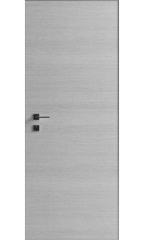 Межкомнатная дверь Loft Surf Alum глухая с моностеклом (шпонированная) Rodos