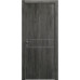 Межкомнатная дверь Modern Flat-01 глухая+alum (с алюм.торцом и вставка молдинг) Rodos