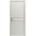Межкомнатная дверь Modern Flat-01 глухая+alum (с алюм.торцом и вставка молдинг) Rodos