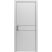 Межкомнатная дверь Modern Flat-01 глухая+alum (с алюм.торцом и вставка молдинг) Rodos