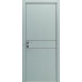Межкомнатная дверь Modern Flat-01 глухая+alum (с алюм.торцом и вставка молдинг) Rodos