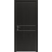 Межкомнатная дверь Modern Flat-01 глухая+alum (с алюм.торцом и вставка молдинг) Rodos