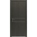 Міжкімнатні двері Modern Flat-01 Inside глухі+alum (з алюм.торцем та вставка молдинг) Rodos