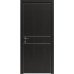 Міжкімнатні двері Modern Flat-01 Inside глухі+alum (з алюм.торцем та вставка молдинг) Rodos
