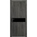 Межкомнатная дверь Modern Flat-02 глухая+alum (с алюм.торцом и вставка стекло) Rodos