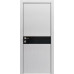 Межкомнатная дверь Modern Flat-02 глухая+alum (с алюм.торцом и вставка стекло) Rodos