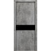 Межкомнатная дверь Modern Flat-02 глухая+alum (с алюм.торцом и вставка стекло) Rodos