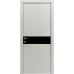 Межкомнатная дверь Modern Flat-02 глухая+alum (с алюм.торцом и вставка стекло) Rodos