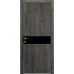 Межкомнатная дверь Modern Flat-02 глухая+alum (с алюм.торцом и вставка стекло) Rodos