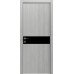 Межкомнатная дверь Modern Flat-02 глухая+alum (с алюм.торцом и вставка стекло) Rodos