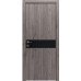 Межкомнатная дверь Modern Flat-02 глухая+alum (с алюм.торцом и вставка стекло) Rodos