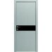 Межкомнатная дверь Modern Flat-02 глухая+alum (с алюм.торцом и вставка стекло) Rodos