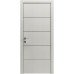 Межкомнатная дверь Modern Flat-03 глухая+alum (с алюм.торцом и вставка молдинг) Rodos