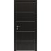 Межкомнатная дверь Modern Flat-03 глухая+alum (с алюм.торцом и вставка молдинг) Rodos