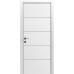 Міжкімнатні двері Modern Flat-03 Inside глухі+alum (з алюм.торцем та вставка молдинг) Rodos