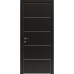 Міжкімнатні двері Modern Flat-03 Inside глухі+alum (з алюм.торцем та вставка молдинг) Rodos