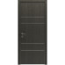 Межкомнатная дверь Modern Flat-04 глухая+alum (с алюм.торцом и вставка молдинг) Rodos