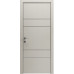 Межкомнатная дверь Modern Flat-04 глухая+alum (с алюм.торцом и вставка молдинг) Rodos