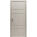 Межкомнатная дверь Modern Flat-04 глухая+alum (с алюм.торцом и вставка молдинг) Rodos
