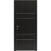 Межкомнатная дверь Modern Flat-04 глухая+alum (с алюм.торцом и вставка молдинг) Rodos