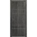 Міжкімнатні двері Modern Flat-04 глухі+alum (з алюм.торцем та вставка молдинг) Rodos