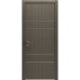Міжкімнатні двері Modern Flat-04 глухі+alum (з алюм.торцем та вставка молдинг) Rodos