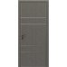Міжкімнатні двері Modern Flat-04 глухі+alum (з алюм.торцем та вставка молдинг) Rodos