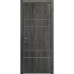 Міжкімнатні двері Modern Flat-04 Inside глухі+alum (з алюм.торцем та вставка молдинг) Rodos