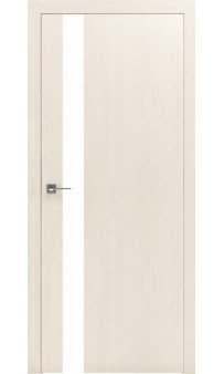 Межкомнатная дверь Modern Flat полустекло (триплекс белый) Rodos