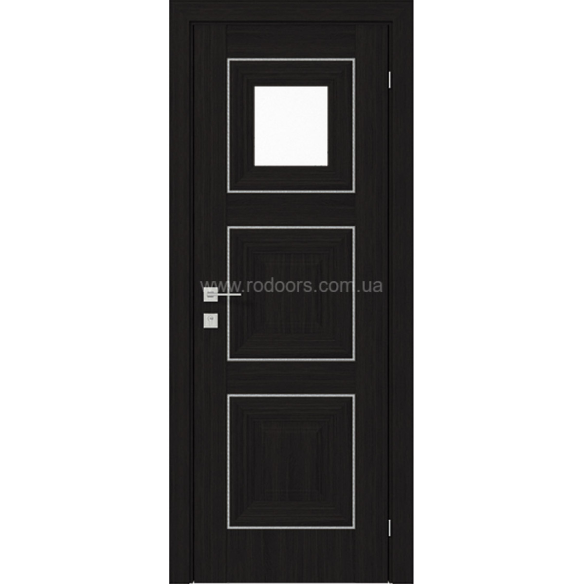 Міжкімнатні двері Versal Irida (small molding) 1 скло без мал. Rodos