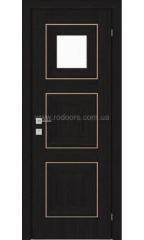 Межкомнатная дверь Versal Irida (small molding) 1 стекло без рис. Rodos