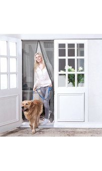 Москитная сетка для дверей на магнитах MN (цвет сетки - титан)