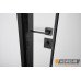 Входные двери ABWEHR модель Nordi Glass комплектация Defender 1200 (RAL 7021T + Уличная пленка)