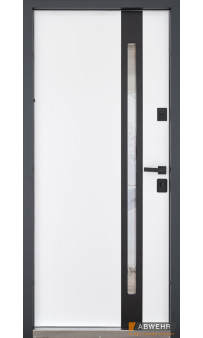 Входные двери модель ABWEHR Nordi Glass комплектация Defender (RAL 7021T)