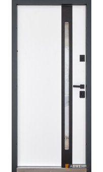 Входные двери модель ABWEHR Nordi Glass комплектация Defender (RAL 7021T)