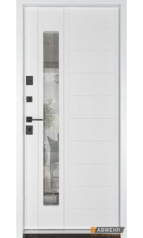 Входные двери ABWEHR с терморазрывом модель Ufo комплектация COTTAGE (Ral 7016 + Белая уличная пленка)