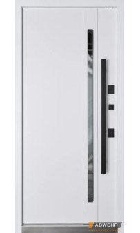 Входные двери ABWEHR с терморазрывом модель Carat комплектация Termix (Lampre Black Wood + Уличная пленка)