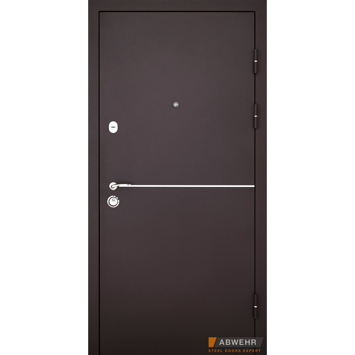 Входные металлические двери ABWEHR модель Solid комплектация Defender (Ral 8019T)