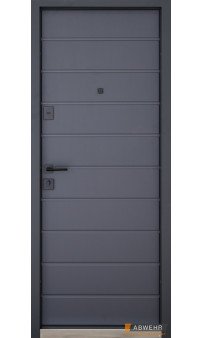 Входные металлические двери ABWEHR модель Solid комплектация Defender (RAL 7021T)