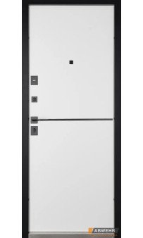 Входные двери ABWEHR модель Sabrina комплектация Classic PRIME (Кварцит + Белый супермат)