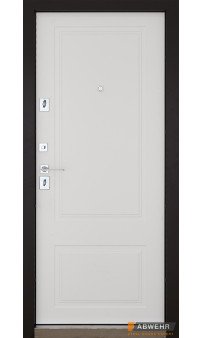 Трехконтурные входные двери ABWEHR модель Ramina комплектация Grand (Бронзовый Браш + Белый супермат)