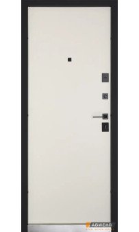 Входные двери ABWEHR модель Valensia комплектация Megapolis MG3 (Титан софттач + Слоновая кость супермат)