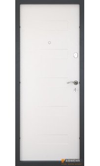 Входные двери ABWEHR модель Adelina комплектация Comfort (Антрацит + Белая)