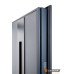 Входная дверь ABWEHR Defender 1200 Nordi Glass 506 полуторные металл покраска RAL 7021T / белый Vinorit