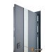 Входная дверь ABWEHR Defender 1200 Nordi Glass 506 полуторные металл покраска RAL 7021T / белый Vinorit