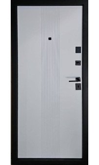 Входная дверь Artiz (тип-14) модель 251 Мрамор тёмный / Белая шагрень